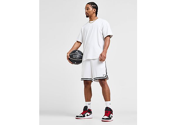 Nike Dri-FIT Basketbalshorts voor heren (21 cm) DNA White Black Black- Heren White Black Black