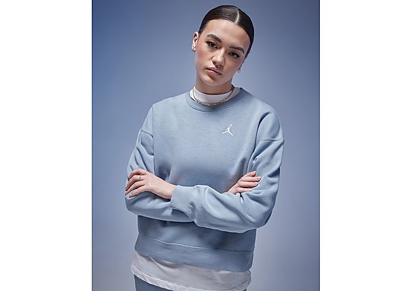 Jordan Brooklyn Crew Sweatshirt Blue Grey- Dames Blue Grey
