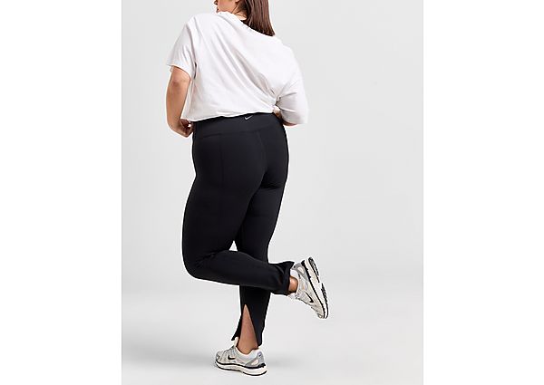 Nike Plus Size Split Flare Leggings Black- Dames Black