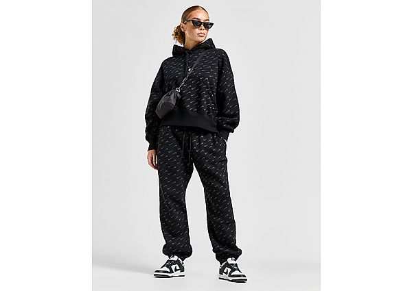 Nike Oversized joggingbroek met print voor dames Sportswear Phoenix Fleece Black- Dames Black