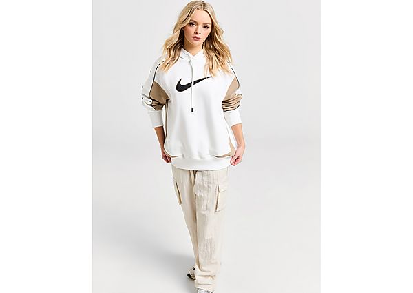 Nike Oversized fleecehoodie voor dames Sportswear White- Dames White