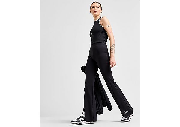 Nike lange legging met hoge taille en splitjes in de zoom voor dames Air Black White- Dames Black White