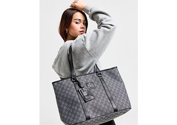 Jordan Monogram Tote Bag Grey- Dames Grey