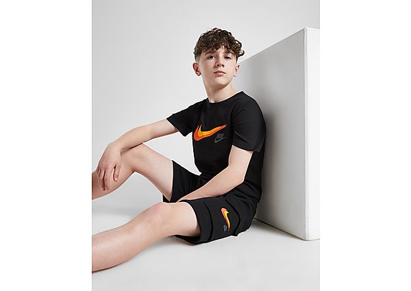 Nike Double Swoosh T-Shirt Junior Black