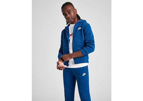 Nike Club Fleece Full Zip Tracksuit Junior - Mens, Blue
