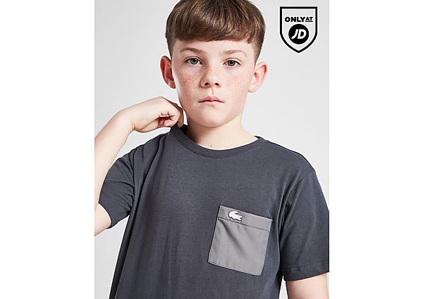 Lacoste Woven Pocket T-Shirt Junior - Mens, Grey