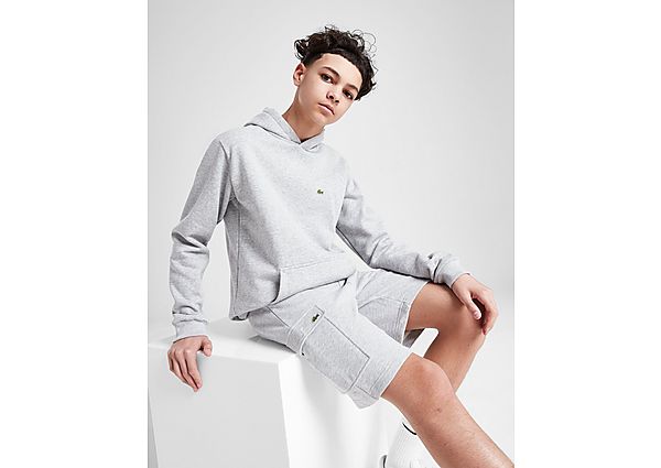 Lacoste Fleece Cargo Shorts Junior Grey