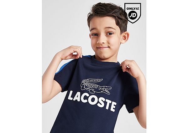 Lacoste Cut & Sew Croc T-Shirt Children Navy