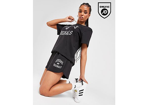 Adidas Originals Varsity Shorts Black- Dames Black