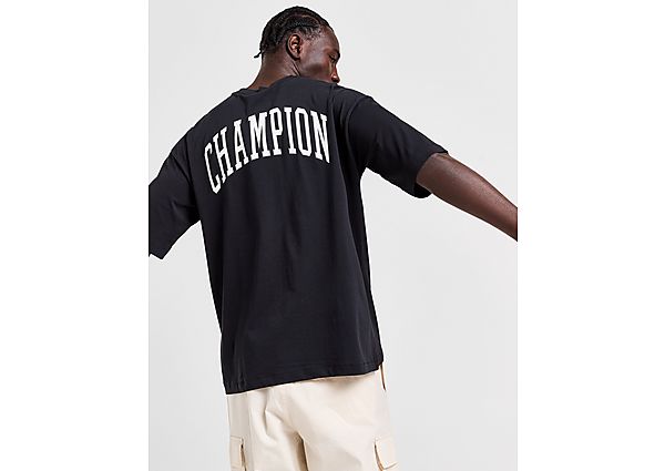 Champion C Logo T-Shirt Black- Heren Black