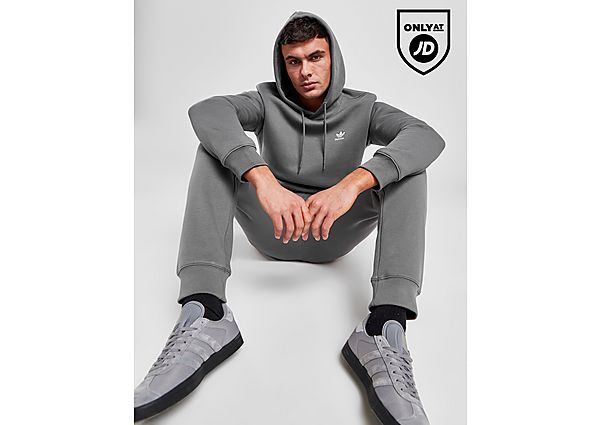 Adidas Originals Trefoil Essential Fleece Hoodie Grey- Heren Grey