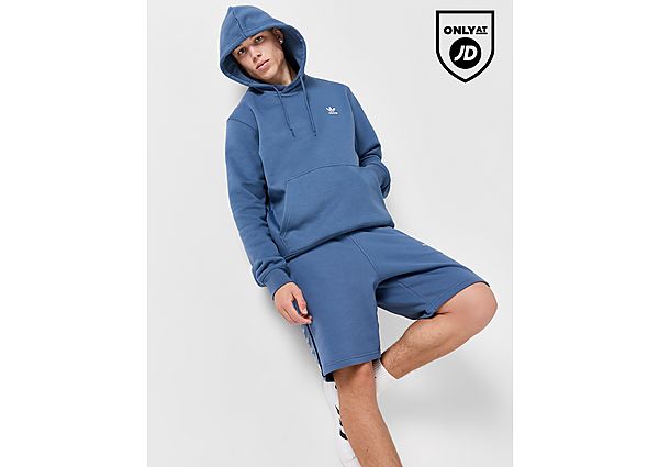 Adidas Originals Trefoil Essential Fleece Hoodie Blue- Heren Blue