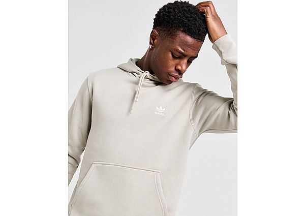 Adidas Originals Trefoil Essential Fleece Hoodie Putty Grey- Heren Putty Grey