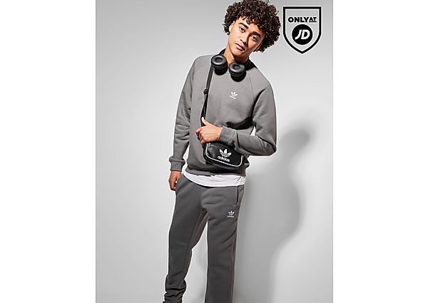 Adidas Originals Trefoil Essential Crew Sweatshirt Grey- Heren Grey