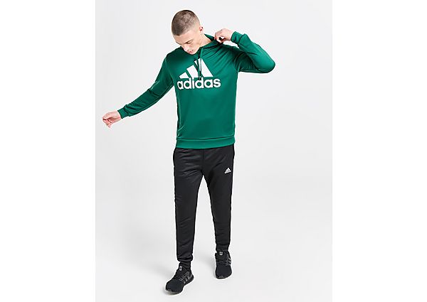 adidas Poly Hooded Tracksuit - Mens, Green