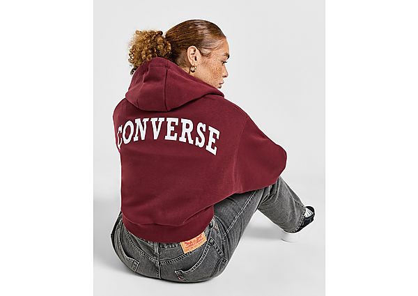 Converse Retro Chuck Taylor Full Zip Hoodie Red- Dames Red