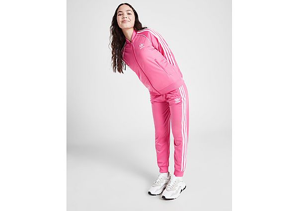 Adidas Originals ' SST Full Zip Track Top Junior Pink Fusion- Pink Fusion