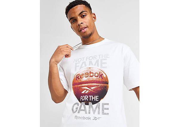 Reebok Basketball Game T-Shirt White- Heren White