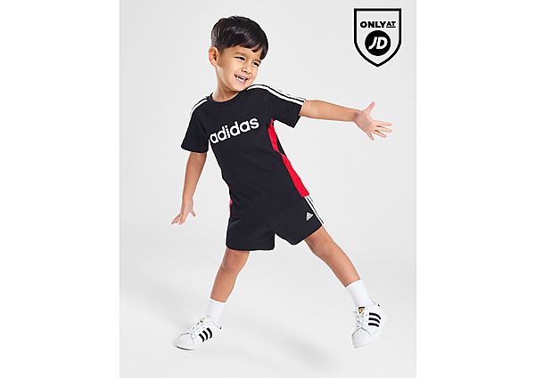 Adidas Linear T-Shirt Shorts Set Kids Black