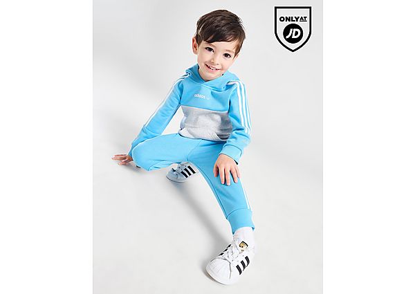 Adidas Originals Colour Block Overhead Trefoil Tracksuit Infant Blue