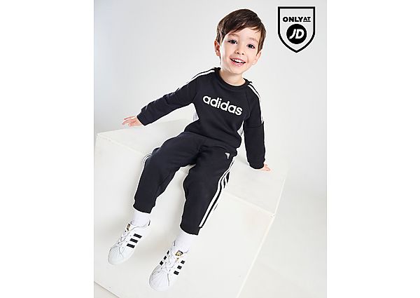 adidas Linear Crew Tracksuit Infant - Mens, Black