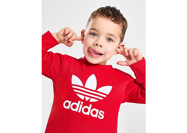 adidas Originals Trefoil Crew Tracksuit Infant - Mens, Better Scarlet