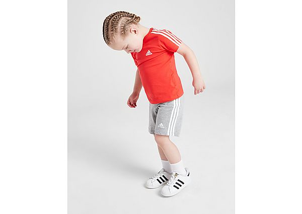 Adidas Badge of Sport Logo T-Shirt Shorts Set Infant Red