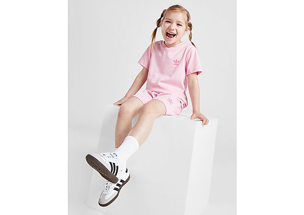 Adidas Originals ' Essential T-Shirt Shorts Set Infant Pink
