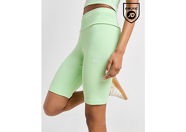 Adidas Originals Essential Ribbed Cycle Shorts Green- Dames Green
