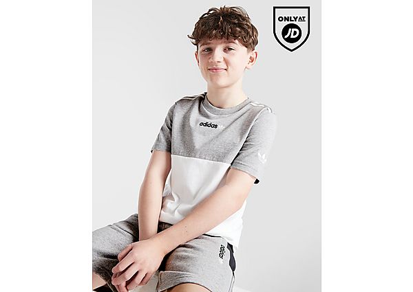 adidas Originals Itasca Colour Block T-Shirt Junior, Grey
