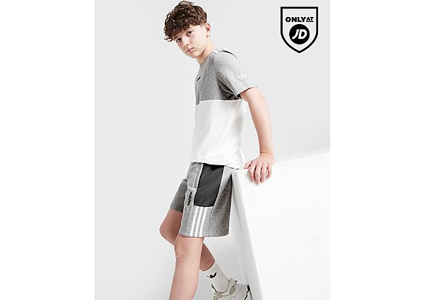 Adidas Originals Itasca Colour Block Shorts Junior Grey