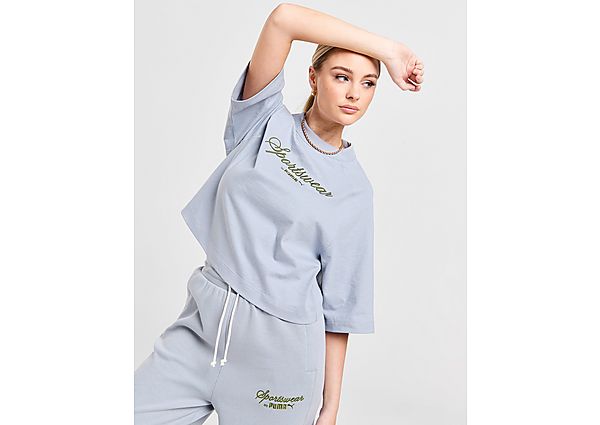 Puma Lounge Sportswear T-Shirt Grey- Dames Grey