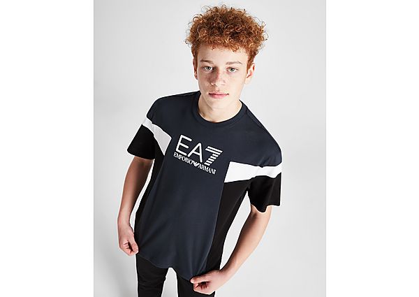 Emporio Ar i EA7 Colour Block T-Shirt Junior Navy