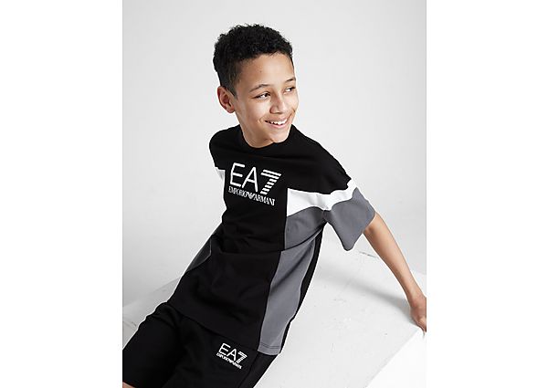 Emporio Ar i EA7 Colour Block T-Shirt Junior Black