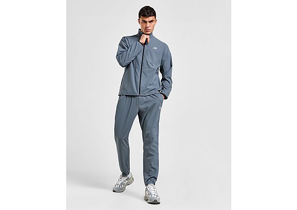 New Balance Straight Woven Track Pants Grey- Heren Grey