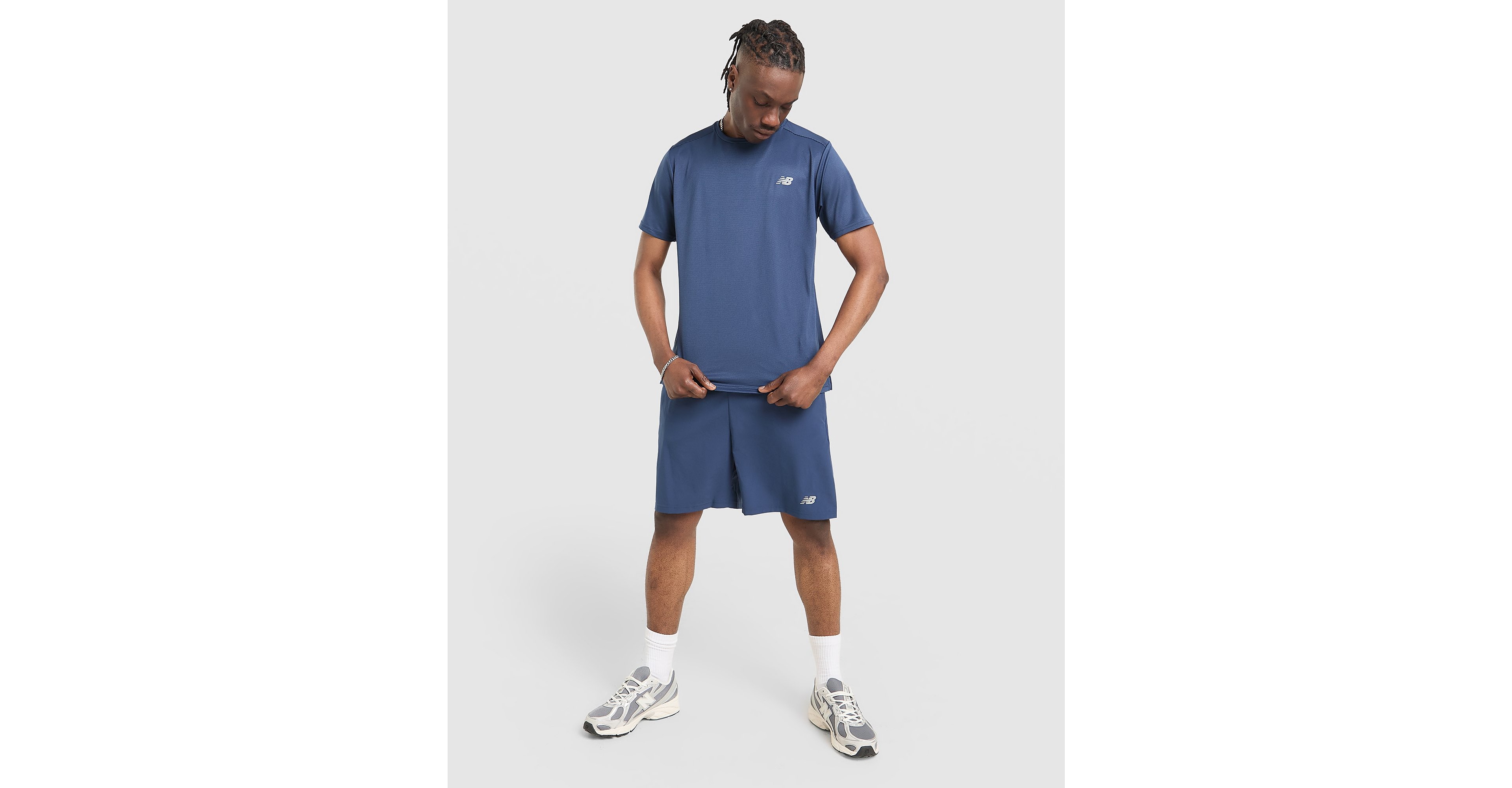 New Balance Shorts & Bermudas Shorts ms41232-nny en polyester recyclé herr – bild 4