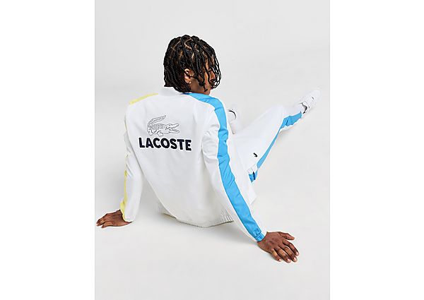 Lacoste Colour Block Back Logo Tracksuit White- Heren White