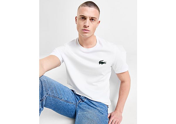 Lacoste Large Croc T-Shirt - Mens, White