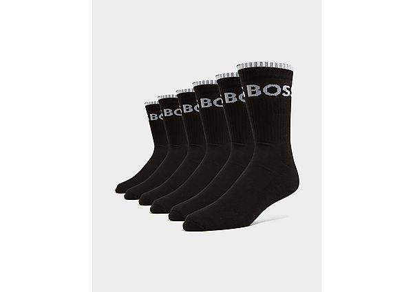 Boss 6-Pack Crew Socks Black- Heren Black