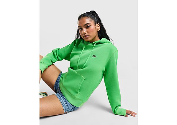 Lacoste Small Logo Hoodie Green- Dames Green