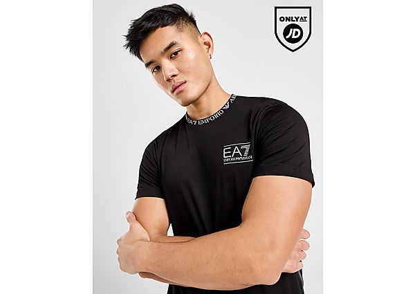Emporio Armani EA7 Ringer T-Shirt Black- Heren Black