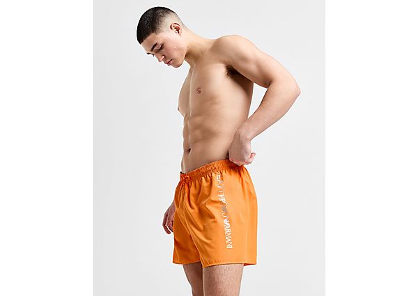 Emporio Armani EA7 Logo Swim Shorts Orange- Heren Orange