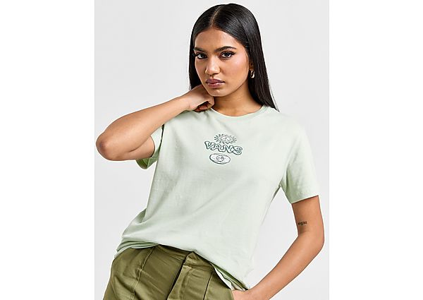 Vans Connection Boyfriend T-Shirt Green- Dames Green