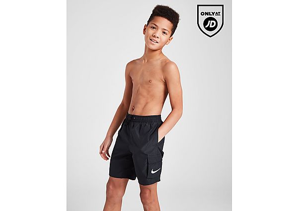 Nike Cargo Swim Shorts Junior - Mens, Black