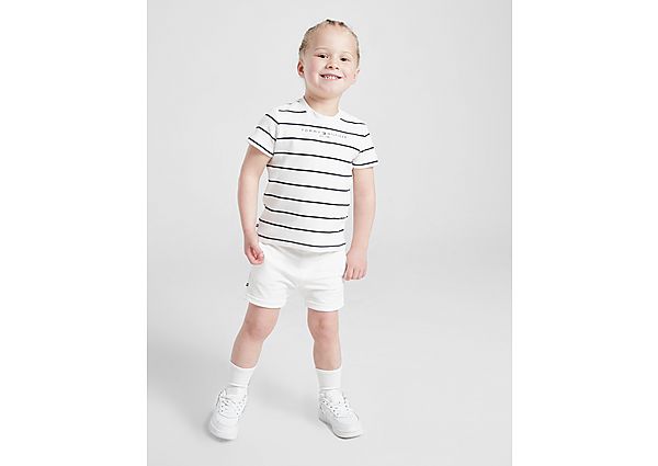 Tommy Hilfiger Stripe T-Shirt Shorts Set Infant White Kind White