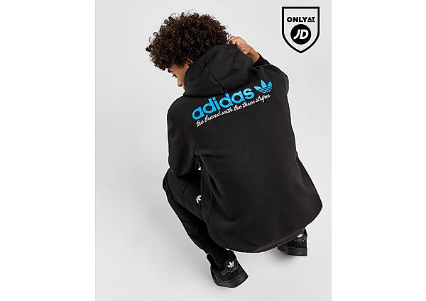 Adidas Originals Script Hoodie Black- Heren Black