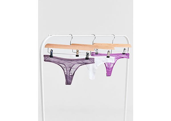 Calvin Klein Underwear 3 Pack Sheer Lace Strings Multi- Dames Multi