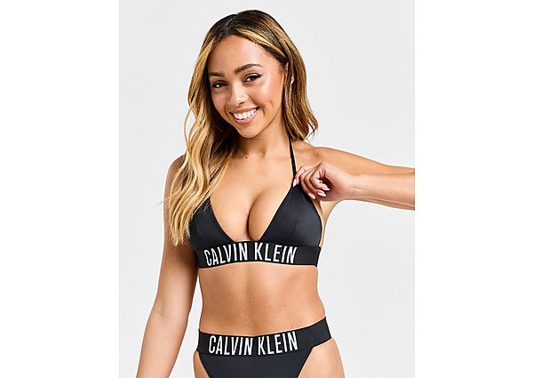 Calvin Klein Swim Intense Triange Bikini Top Black- Dames Black