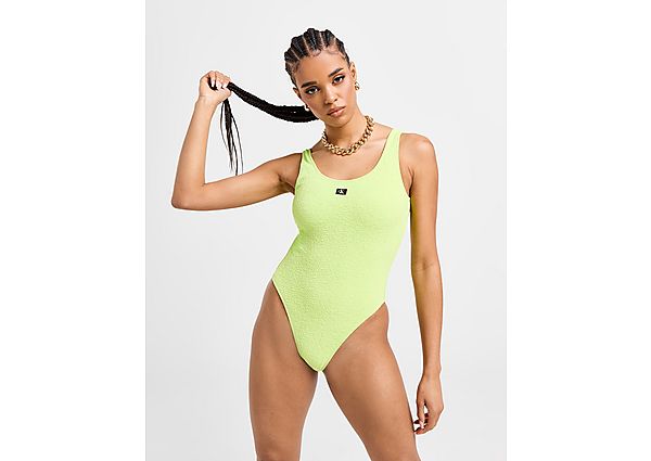 Calvin Klein Swim Cut Out Swimsuit Green- Dames Green