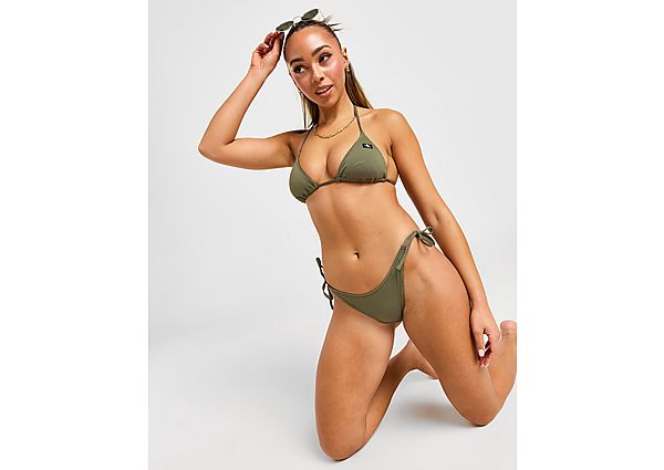 Calvin Klein Swim Monogram Bikini Bottoms Green- Dames Green